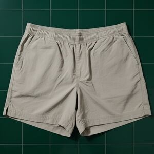 Columbia Tan Athletic Outdoor Hiking Shorts Elastic Waist